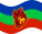 Viftande Amazonas flagga statisk