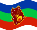 Viftande Amazonas flagga statisk