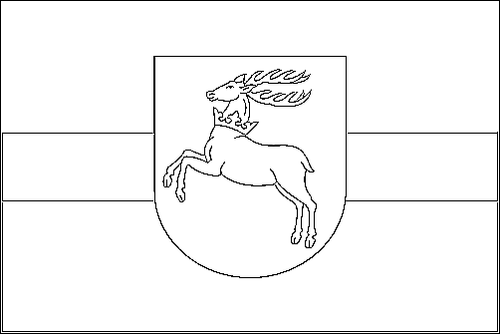 Kontur av flaggan för Lublin (Lubelskie) att färglägga