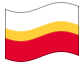 Animerad flagga Mindre Polen (Malopolskie)
