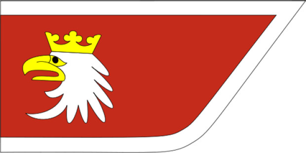 Flagga Warminsko-Mazurskie (Ermland-Mazurien)