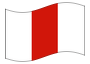 Animerad flagga Västpommern (Zachodniopomorskie)