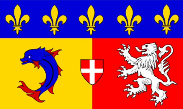 Flagga Rhône-Alpes