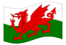 Animerad flagga Wales