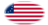 Betsy Ross (USA 1777-1795)-Flagga som oval vinjett