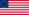 Betsy Ross (USA 1777-1795)-Flagga rektangulär