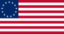 Betsy Ross (USA 1777-1795)-Flagga rektangulär