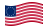Betsy Ross (USA 1777-1795)-Flagga som vajar