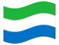 Animerad flagga Sierra Leone