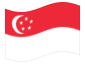 Animerad flagga Singapore