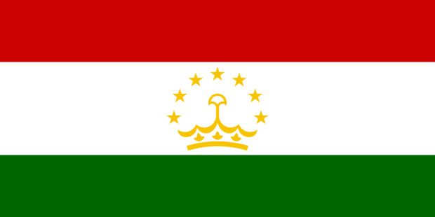 Flagga Tadzjikistan