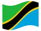 Animerad flagga Tanzania