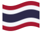 Animerad flagga Thailand