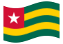 Animerad flagga Togo