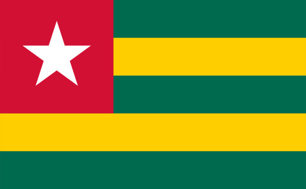 Flagga Togo