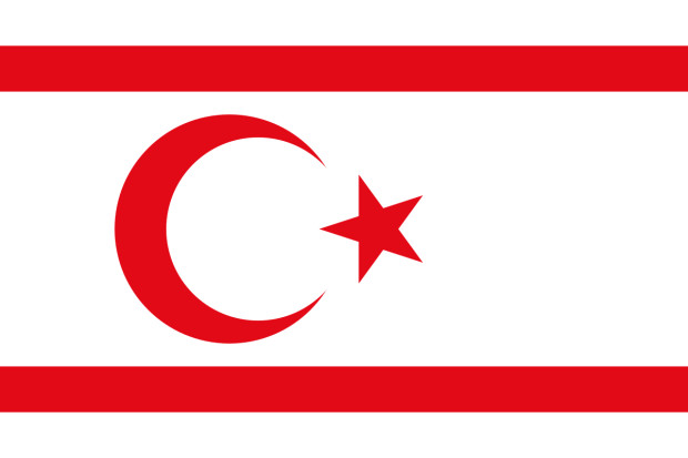 Flagga Turkiska republiken Nordcypern