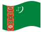 Animerad flagga Turkmenistan