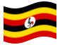 Animerad flagga Uganda