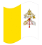 Animerad flagga Vatikanstaten / Staten Vatikanstaten