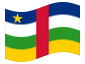 Animerad flagga Centralafrikanska republiken