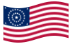 Animerad flagga USA 38 stjärnor (1877 - 1890)