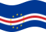 Viftande Kap Verde flagga statisk