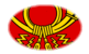 Deutsche Bundespost (tjänsteflagga från 1950 till 1994)-Flagga som oval vinjett