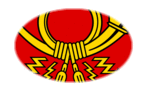 Deutsche Bundespost (tjänsteflagga från 1950 till 1994)-Flagga som oval vinjett