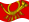 Viftande Deutsche Bundespost (tjänsteflagga från 1950 till 1994) flagga statisk