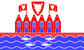 Heiligenhafen-Flagga rektangulär