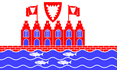 Heiligenhafen-Flagga rektangulär