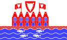 Heiligenhafen-Flagga rektangulär