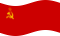 Viftande Sovjetunionen flagga statisk