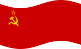 Viftande Sovjetunionen flagga statisk