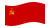 Sovjetunionen-Flagga som vajar