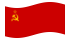 Sovjetunionen-Flagga som vajar