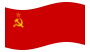 Sovjetunionen-Flagga som vajar