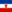 Jugoslavien-Flagga fyrkant