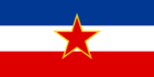 Jugoslavien-Flagga rektangulär