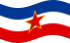 Viftande Jugoslavien flagga statisk