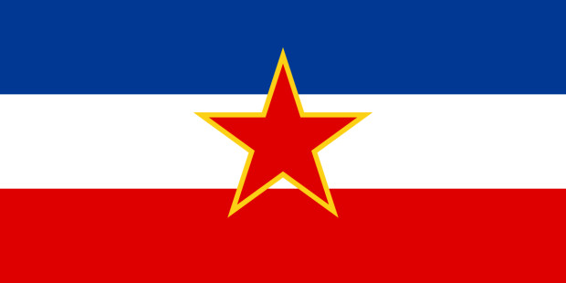 Flagga Jugoslavien