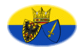 Essen-Flagga som oval vinjett