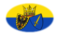 Essen-Flagga som oval vinjett