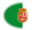 Fuerteventura-Flagga som oval vinjett