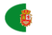 Fuerteventura-Flagga som oval vinjett