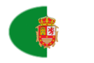 Fuerteventura-Flagga som oval vinjett
