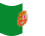 Viftande Fuerteventura flagga statisk