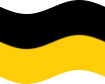 Viftande Sachsen (preussisk provins) flagga statisk