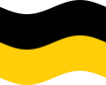 Viftande Sachsen (preussisk provins) flagga statisk